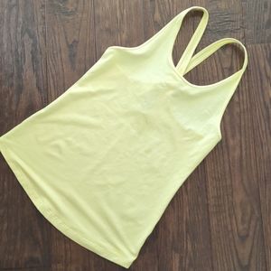 PATAGONIA I Yoke Yellow Cross Back Straps Sleeveless Athletic Tank Top, XS
